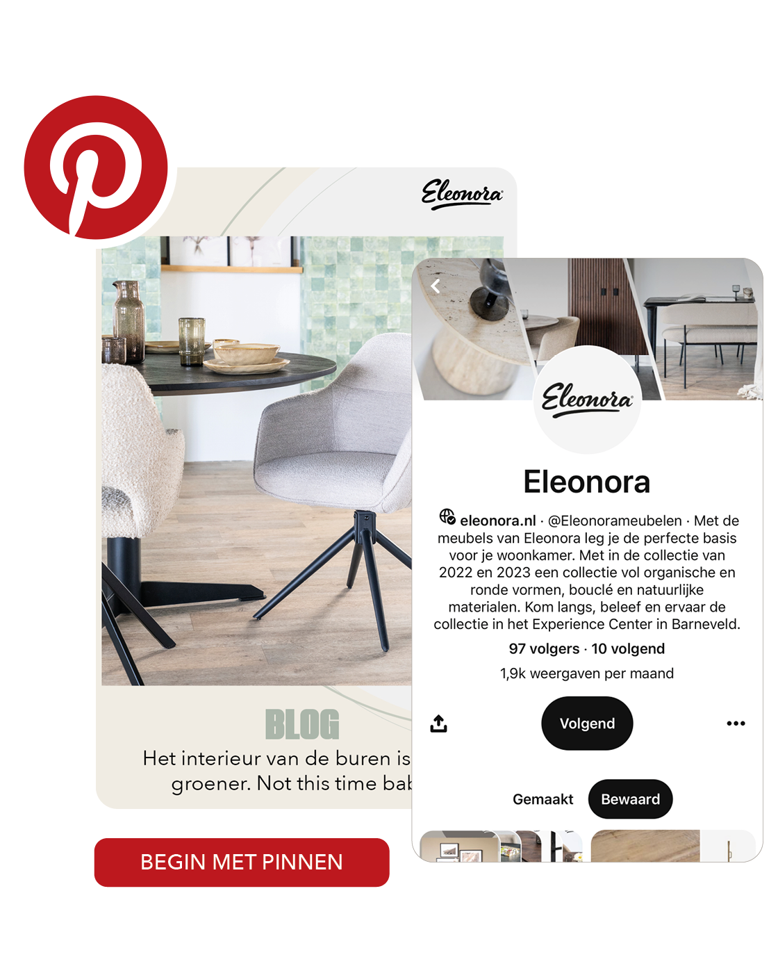 Pinterestbord met woonstijl New Basic